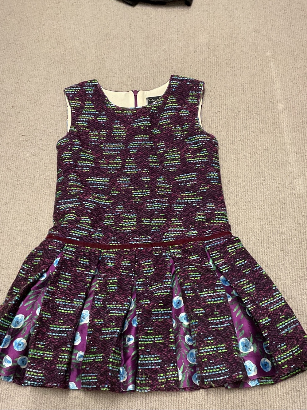 Oscar de la Renta girls floral dress